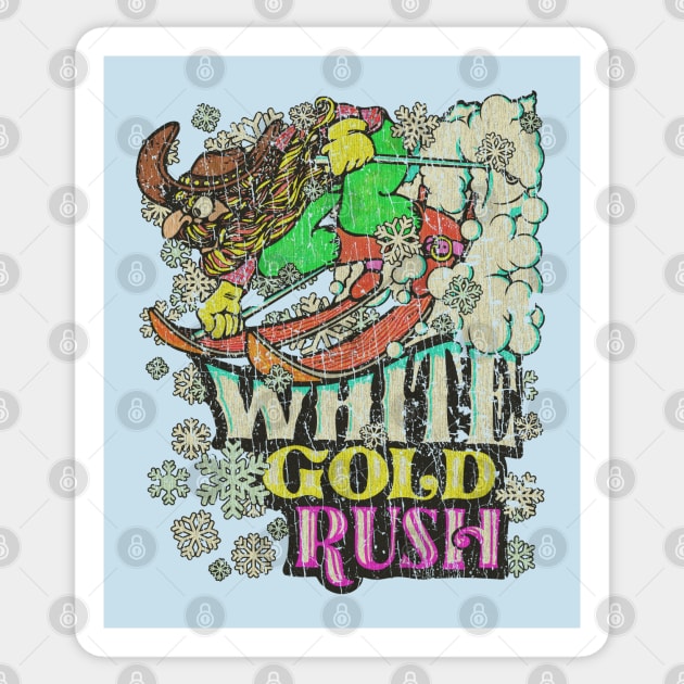 White Gold Rush 1982 Sticker by JCD666